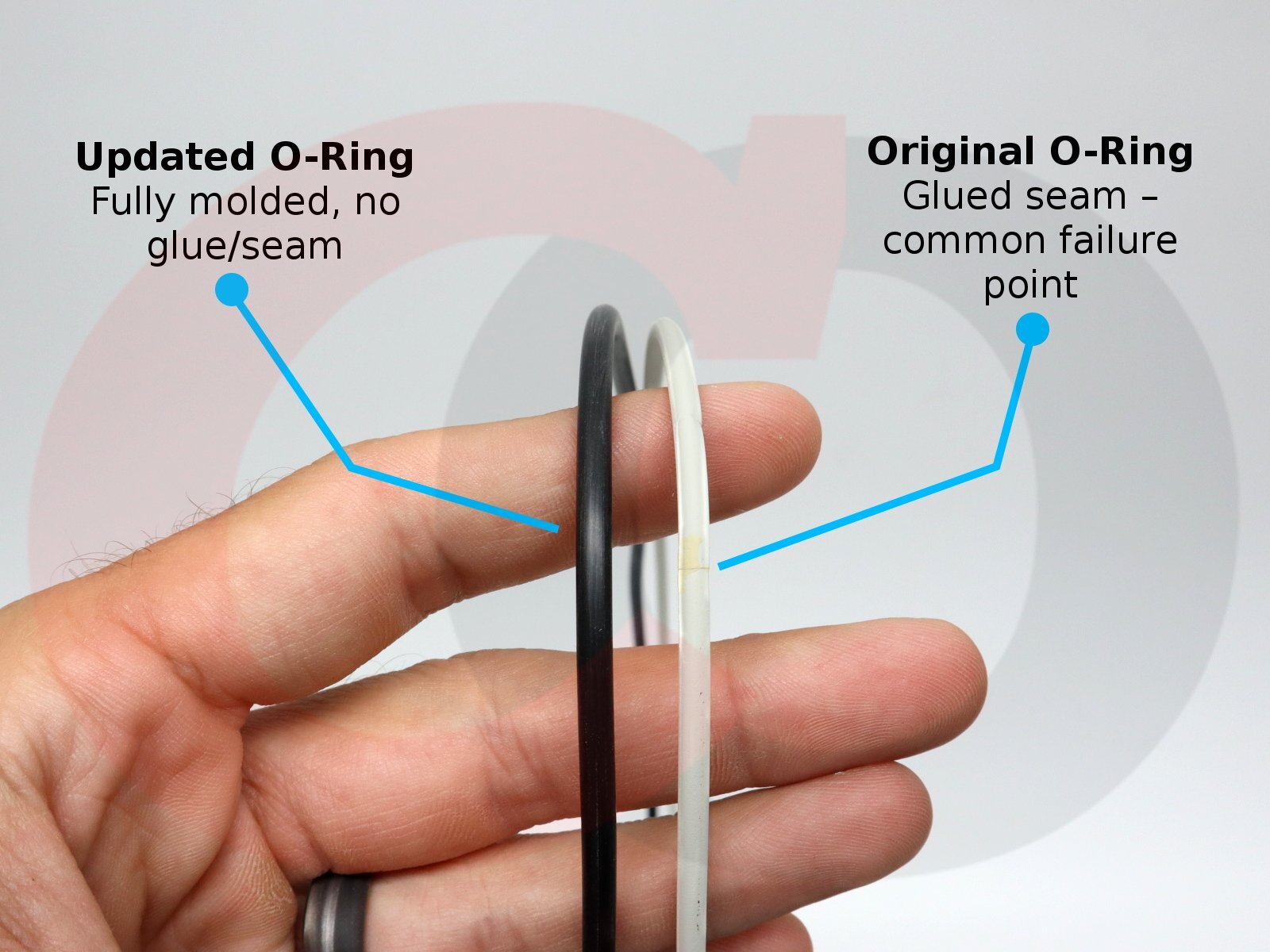 Replacement O-Ring for Gamma2 Vittles Vault Pet Food Container Lid (2 Pack)