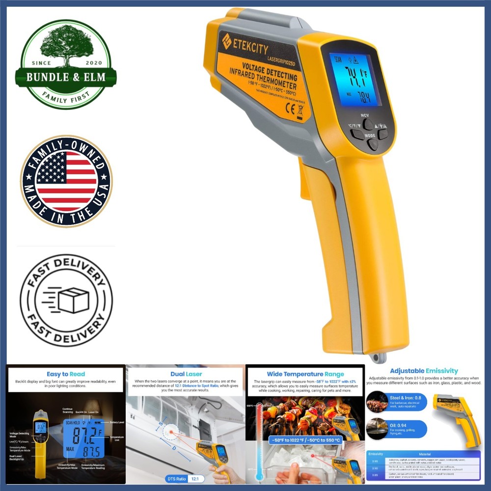 Infrared Temperature Tester with Fast Reading System for Safe Object Measurement