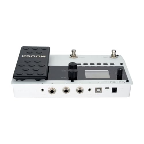 Guitar Multi Effects with Metal Shell Desktop Jamming Tool Floor GE150 White