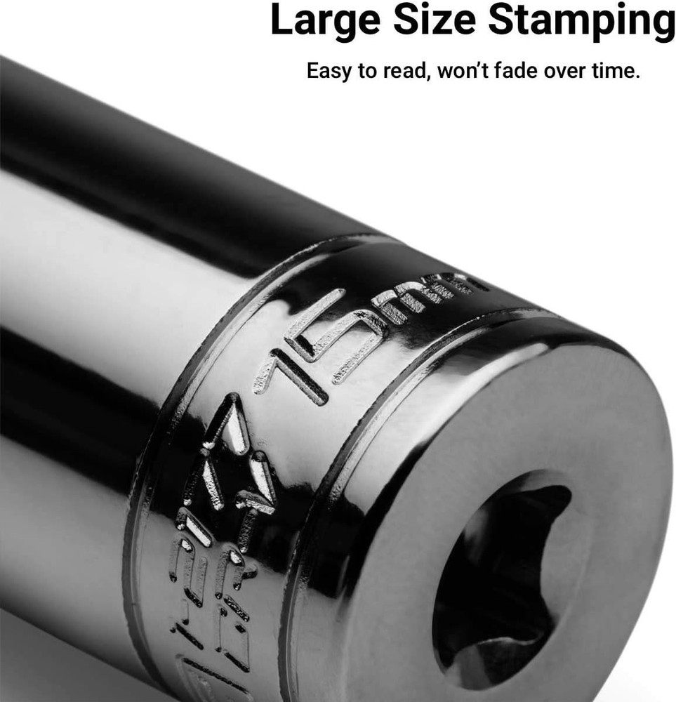 15 mm Deep Socket, 1/4-Inch Drive, 6-Point, Metric