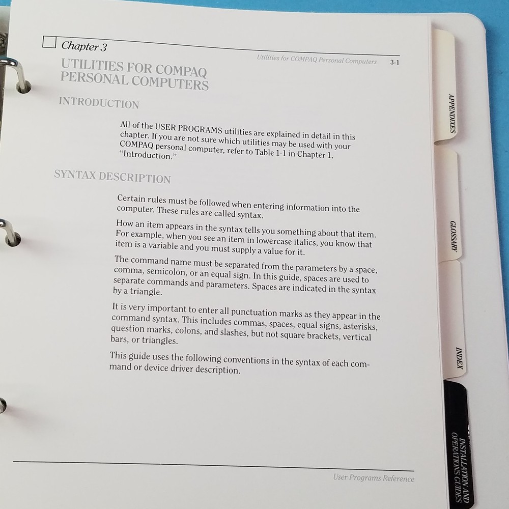 286e Compaq Personal Computer operations Guide 1986 and system overview Books