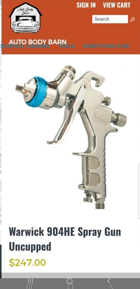 Warwick 904H Paint Spray Gun