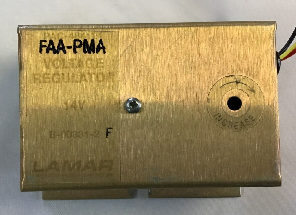 B-00331-2 14V Voltage Regulator, for Piper, Beech & Others, from Lamar Technolog