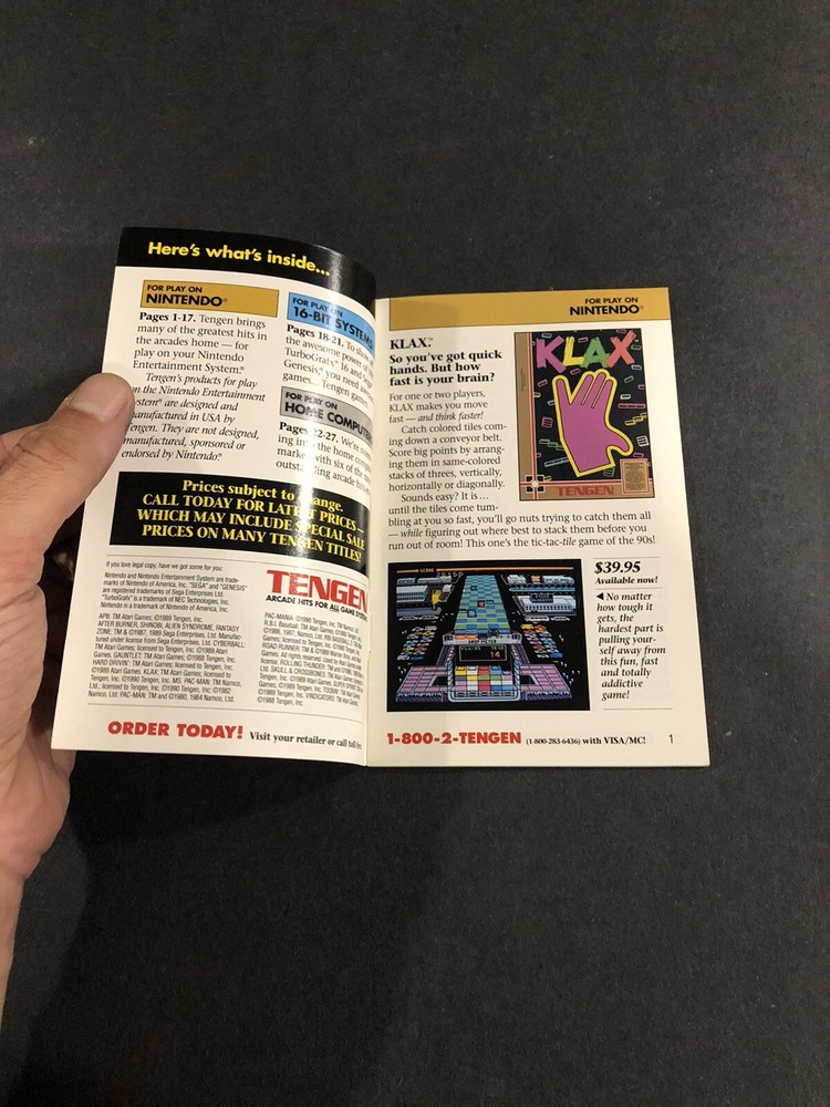 Tengen mailer Insert Catalog