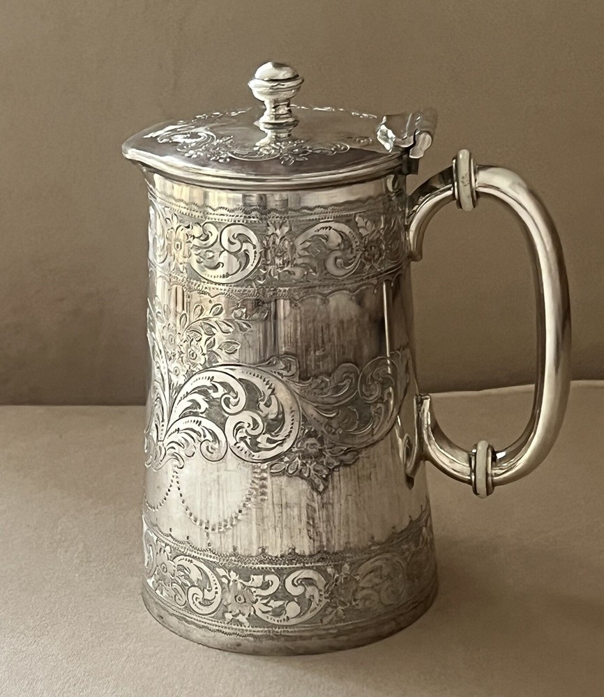 Silver Plated Jug With Lid