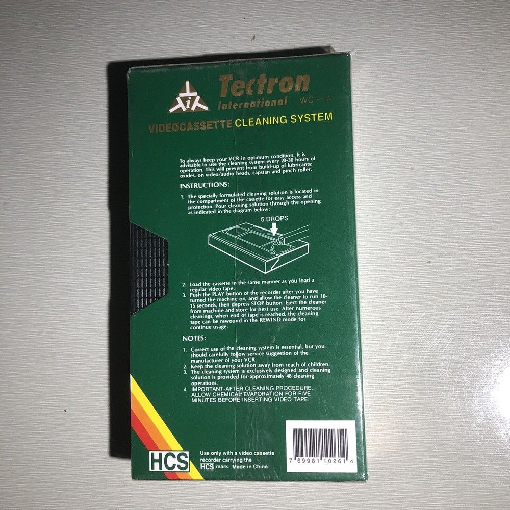 Tectron Videocassette Cleaning System WC-4