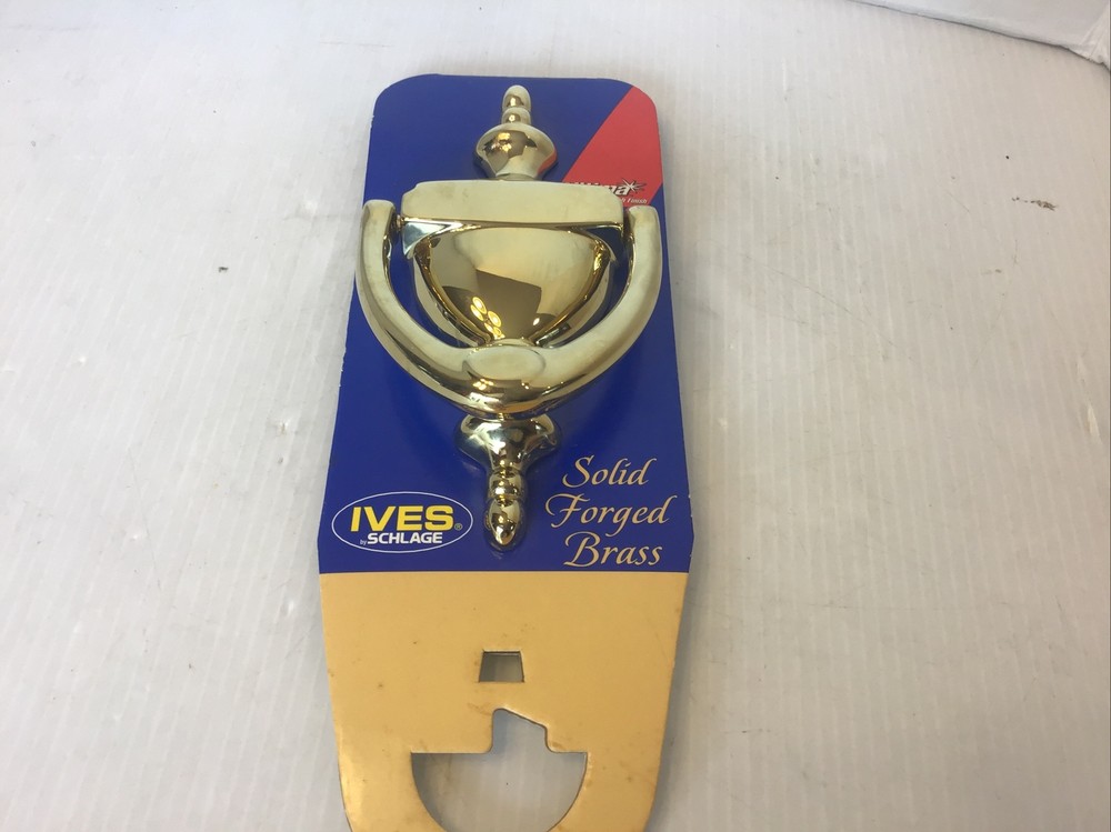 Ives Schlage Solid Forge Brass Door Knocker