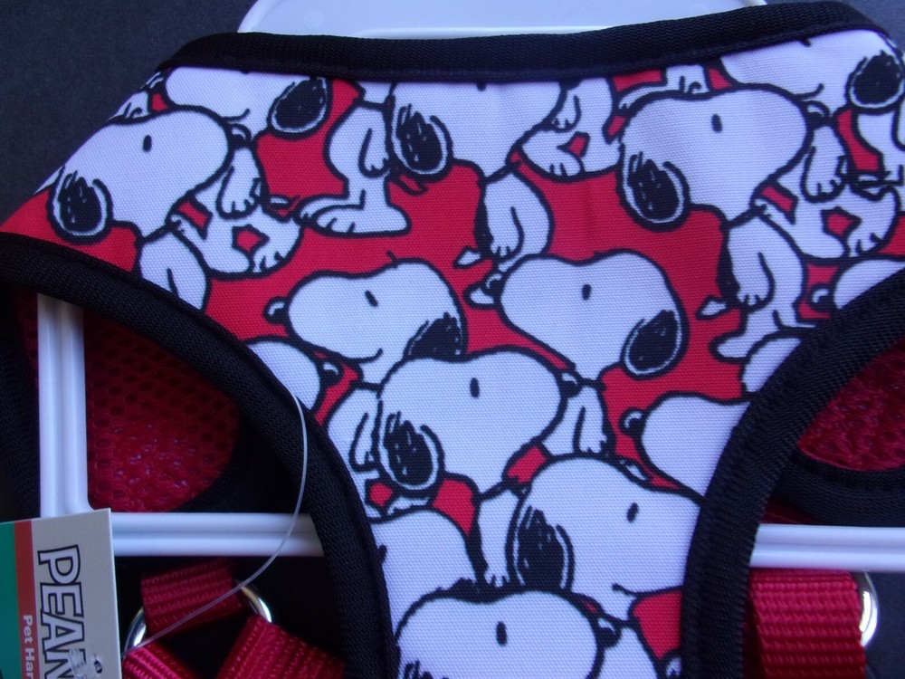 Peanuts SNOOPY Step-In HARNESS Dog New Small Medium s m Offically Licensed