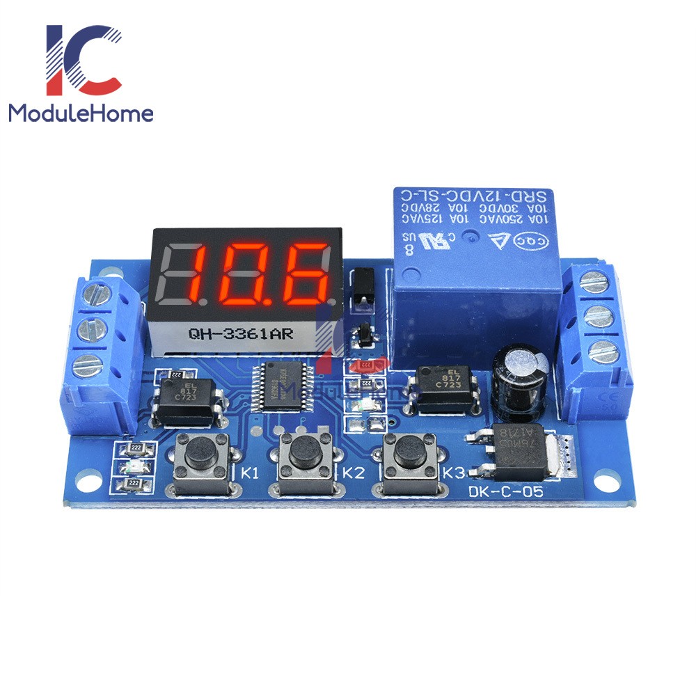 Digital DC12V LED Display Home Delay Timer Control Switch Relay Module Relay