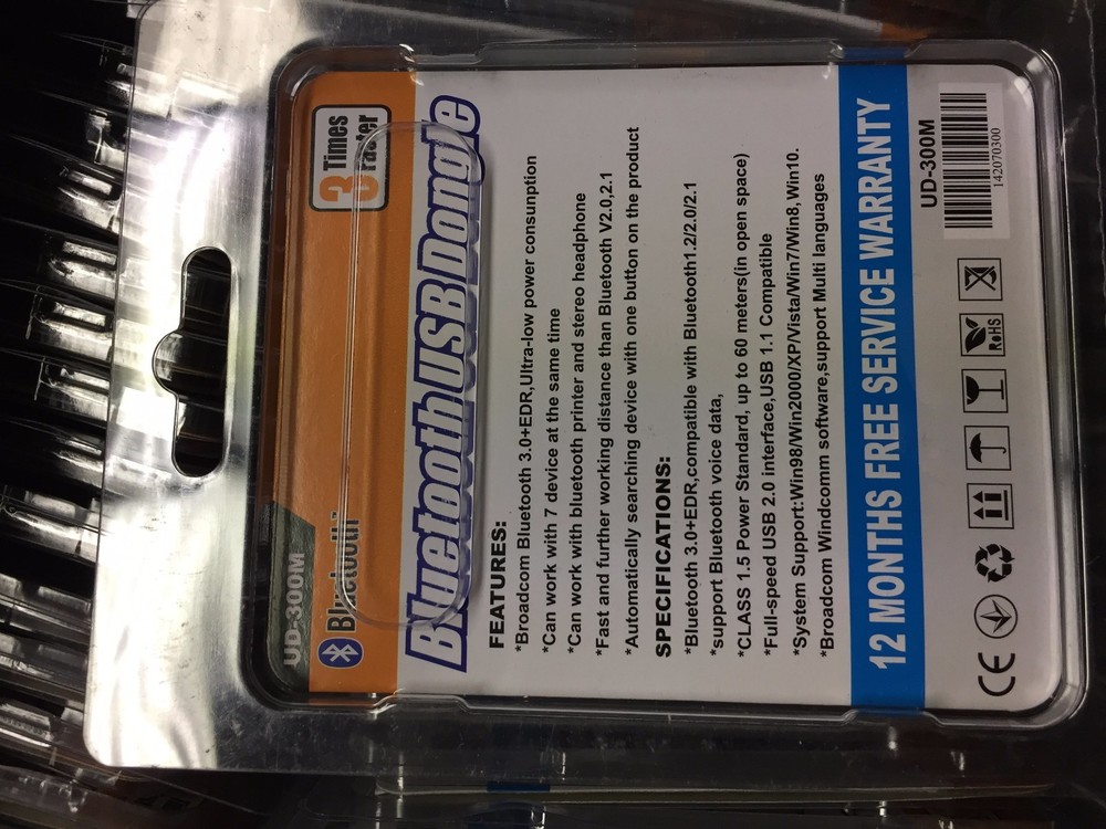 Bluetooth USB 3.0 Mini Dongle + EDR for PC Windows XP Vista 7 8 10 Excellent