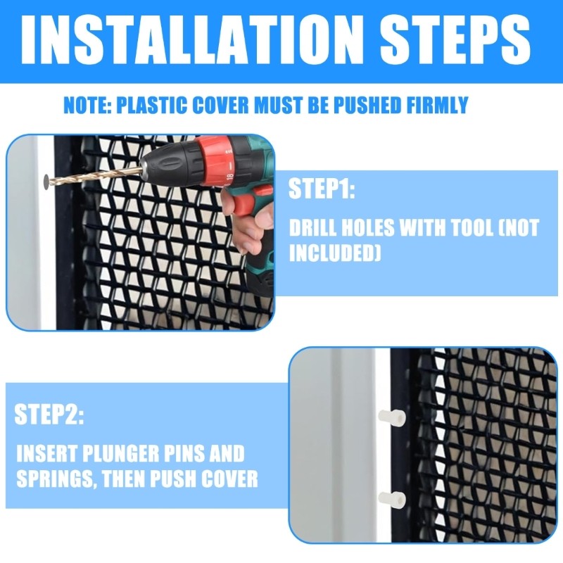 Metal Spring Window Screen Plungers Universal Fit Replacement Fastening Clips