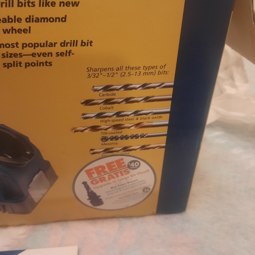 Drill Doctor XP2 Electric Drill Bit Sharpener Sharpens 3/32"-1/2" Bits. Tested!