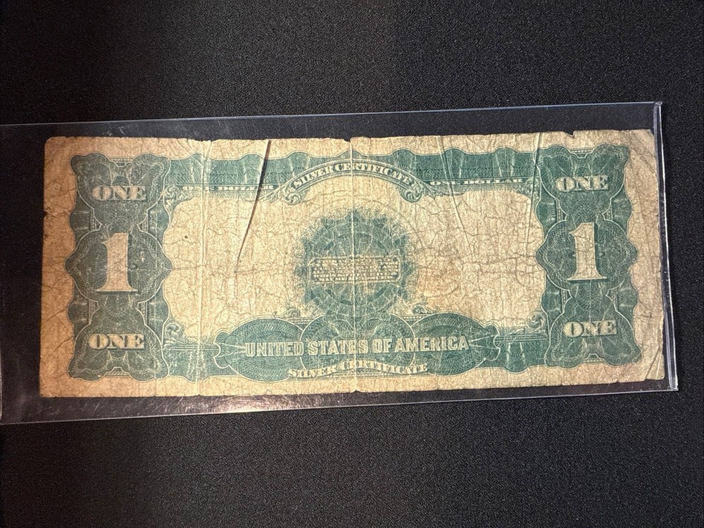 1899 $1 Dollar Bill Black Eagle Silver Certificate Note Large Size