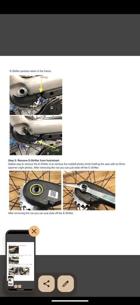 Vanmoof E-Shifter for S3 & X3 (Please Read Description)