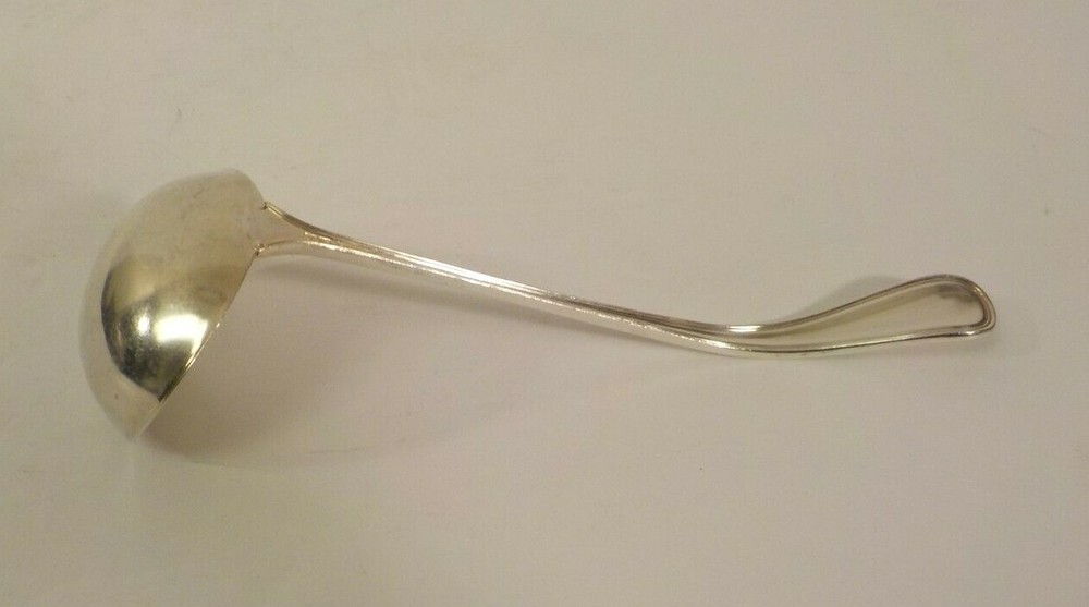 Sterling Silver 5" Cream Sauce Ladle, Monogram "A"