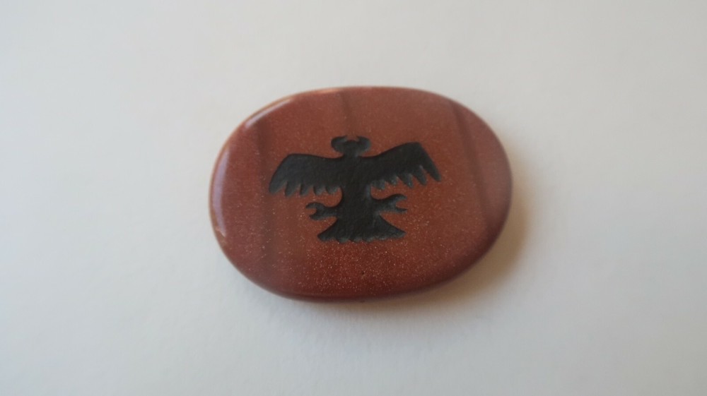 Native American Prayer Rock Bird 42mm