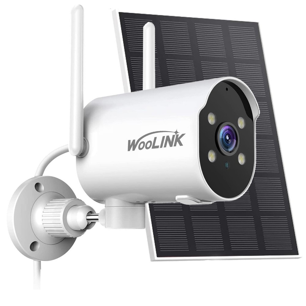 4PCS Solar Camera 2K HD WiFi Solar Power Security Camera System with Solar Panel