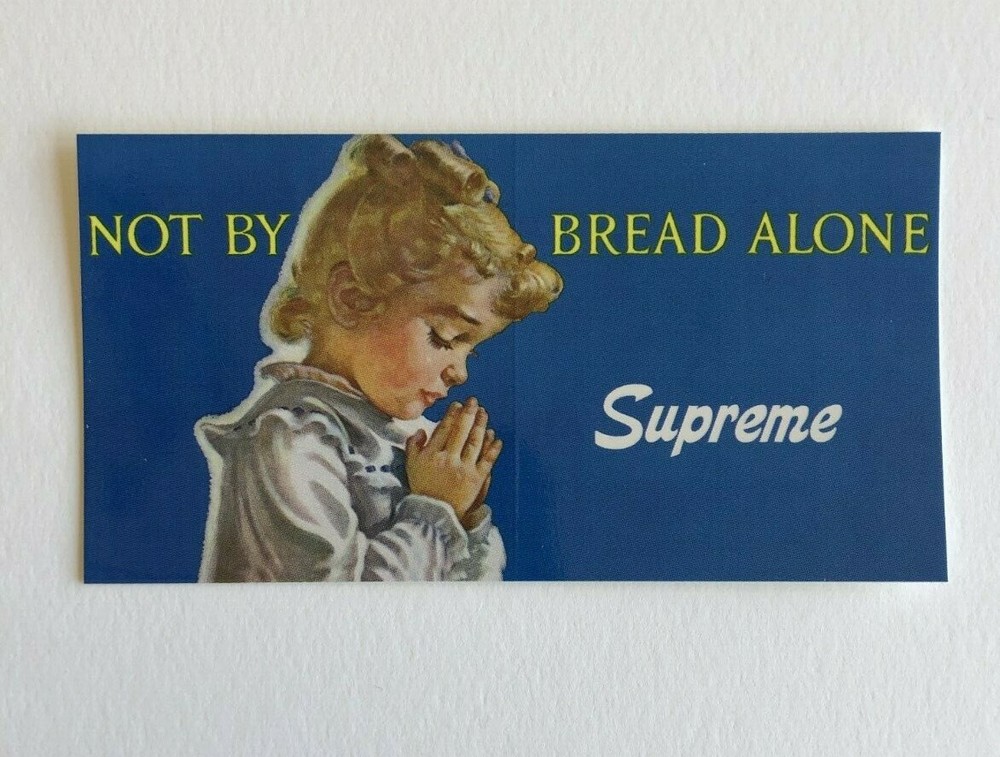 Supreme Bread Alone Sticker 100% Authentic SS15 Season