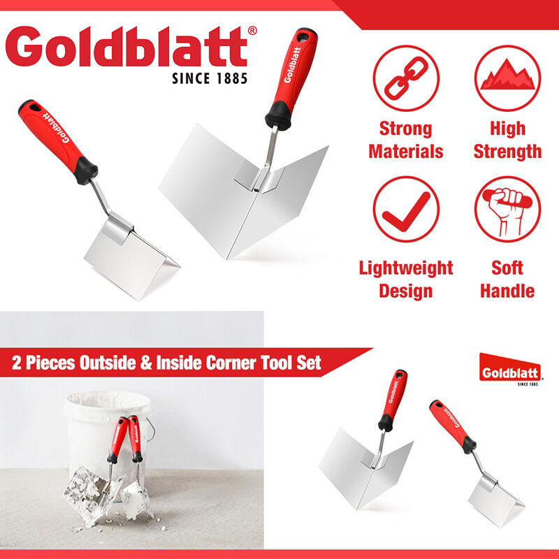 Goldblatt 2PCS Drywall Corner Tool Set 5" Outside 3.5'' Inside Corner Knife Set