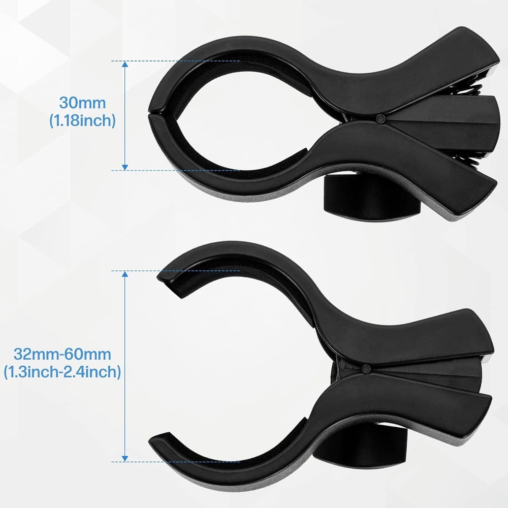 Durable Microphone Holders with Adjustable Tilt for Condenser Mics - 4 Pieces