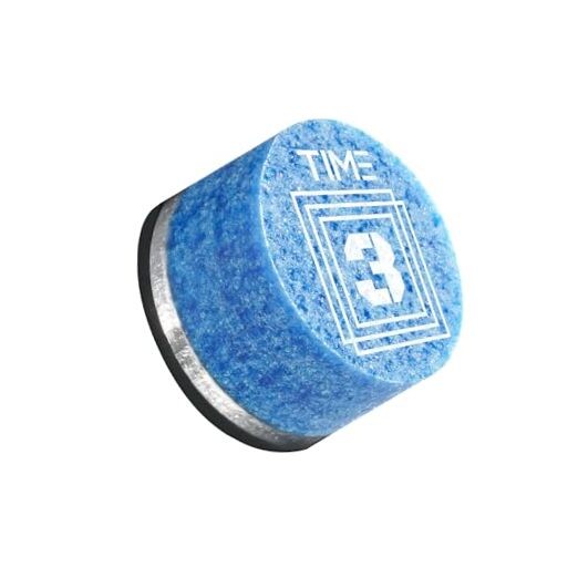 TIME Crystal Pool Billiard Cue Tip - 14mm/ Pack 1 TIME 3 (Medium)