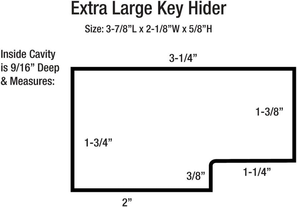 Extra Large Magnetic Key Hider Case Key Holder for Large Keys (91201)
