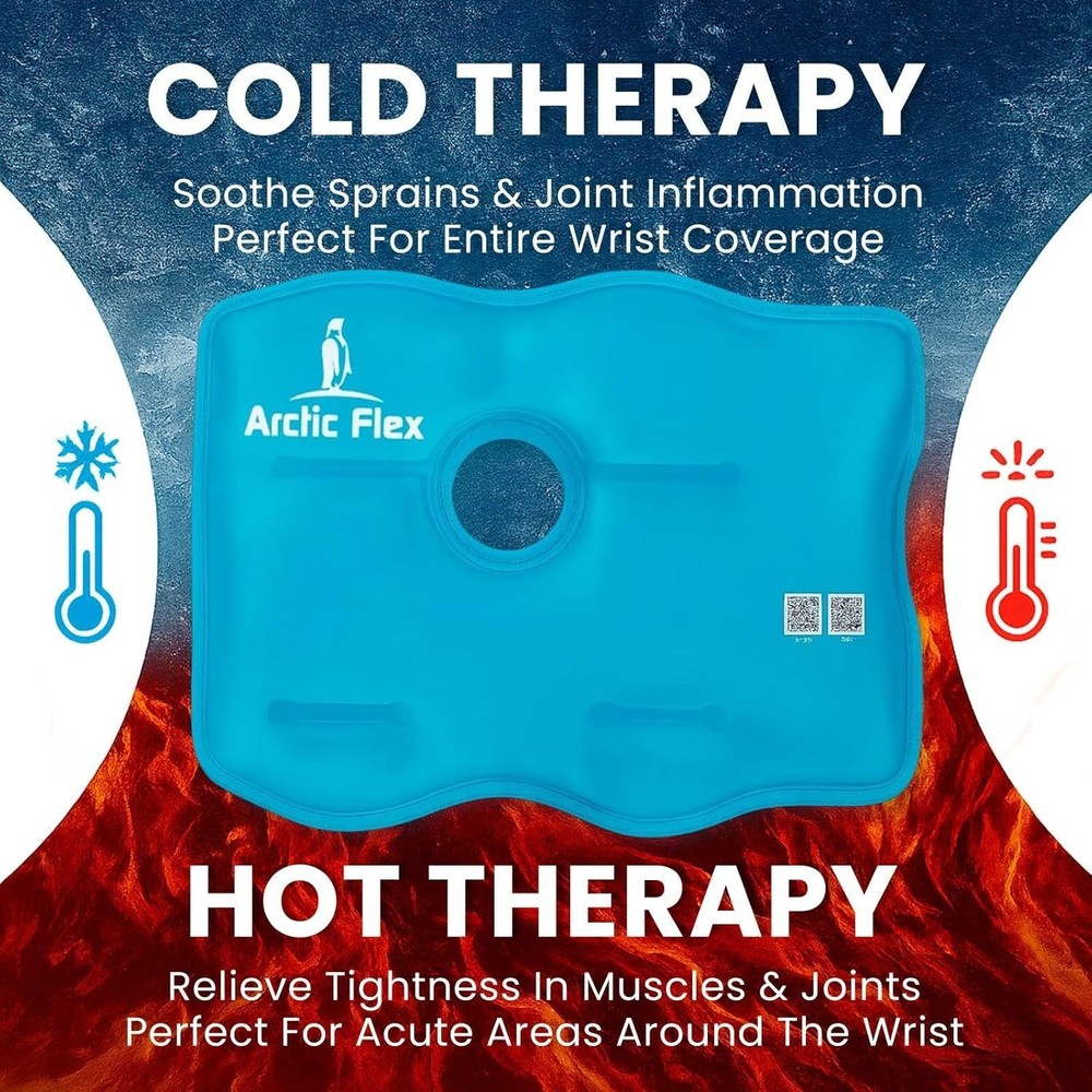 Wrist Ice Pack with Compression - Perfect Hot & Cold Therapy for Rapid Relief
