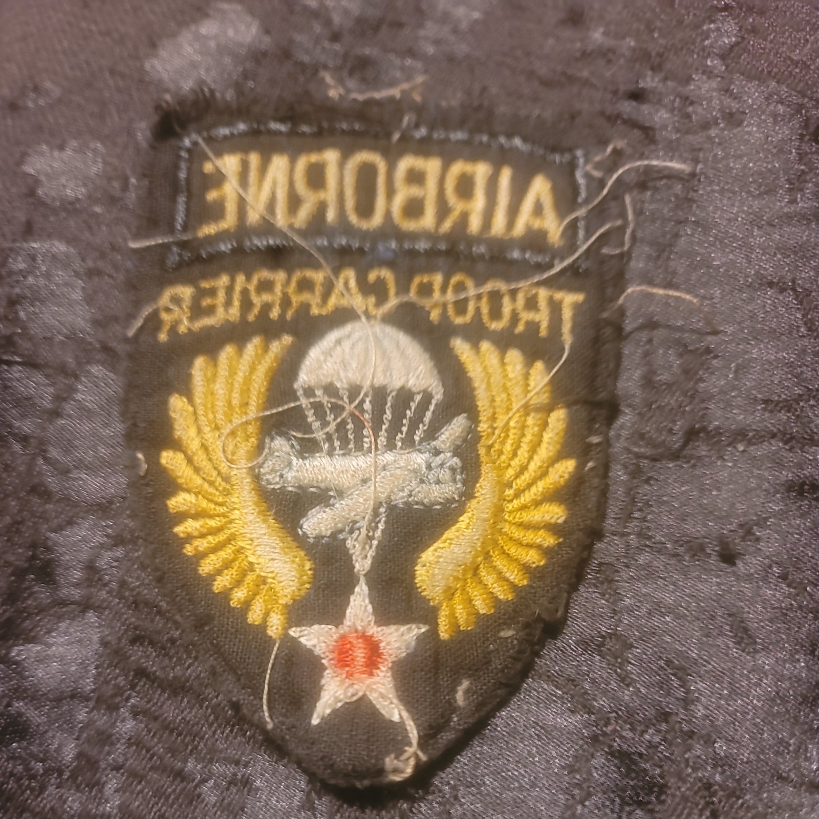 Vtg. WWII US Army Air Force Airborne Troop Carrier English Made SSI Patch