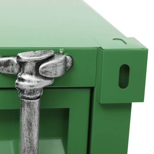 Storage Cabinet Side Table Cabinet with Door Iron Bedside Table Industrial Style