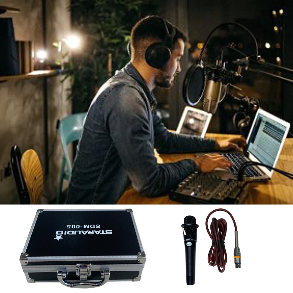 Elecrect Condense Cardioid Microphone Wired Handheld Recording Complete Live Mic