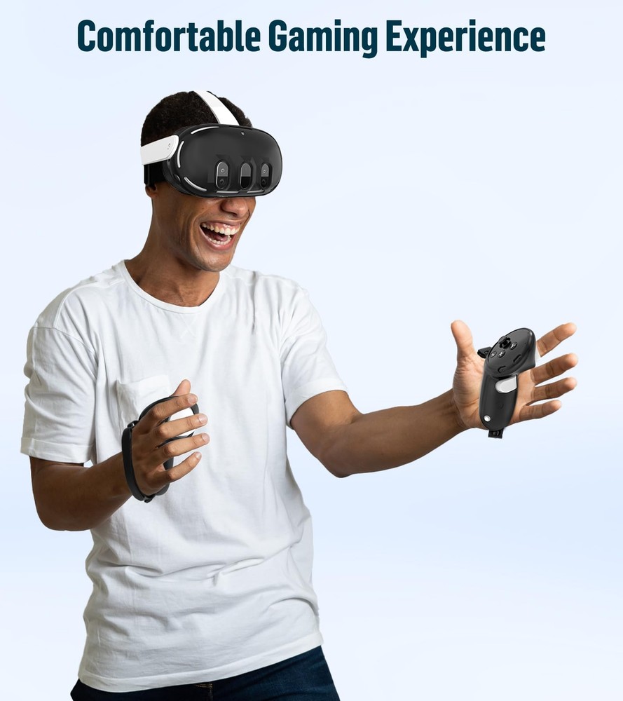 Silicone VR Accessories Set for Oculus/Meta Quest 3 Includes Protective Covers