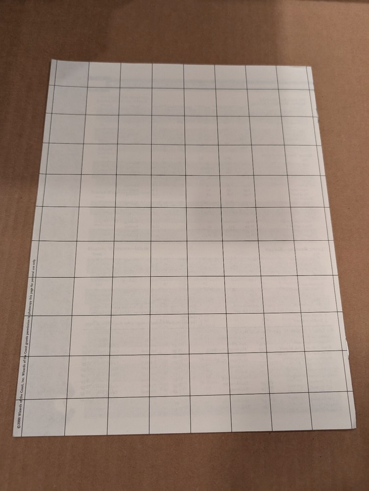 Dungeon Master's Screen & Combat Planner Dungeons & Dragons D and D 3E Nice!