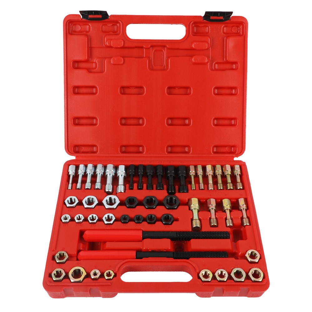 Thread Chaser Set 48Pcs Thread Repair Kit,UNC/UNF/Metric Thread Restoring