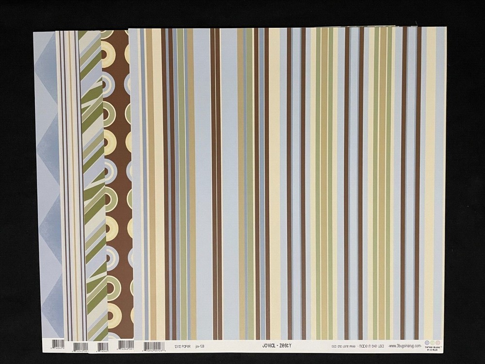 3BUGSINARUG "JOVIAL" SINGLE-SIDED HEAVY PAPERS
