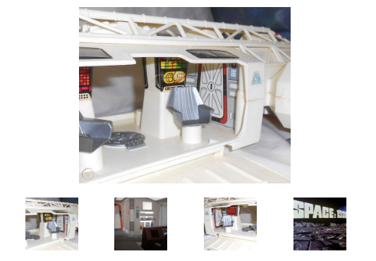 SPACE 1999 EAGLE ONE 1 MATTEL* MISSING BULKHEADS REPLACEMENT INSERTS 2 HEADS*