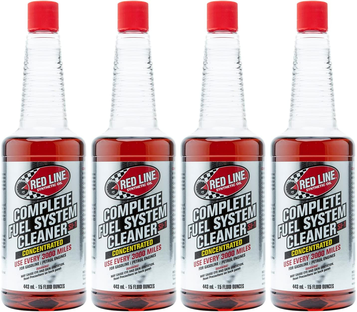 Red Line 60103 SI-1 Complete Fuel System Cleaner, 15oz Bottles, 4 Pack