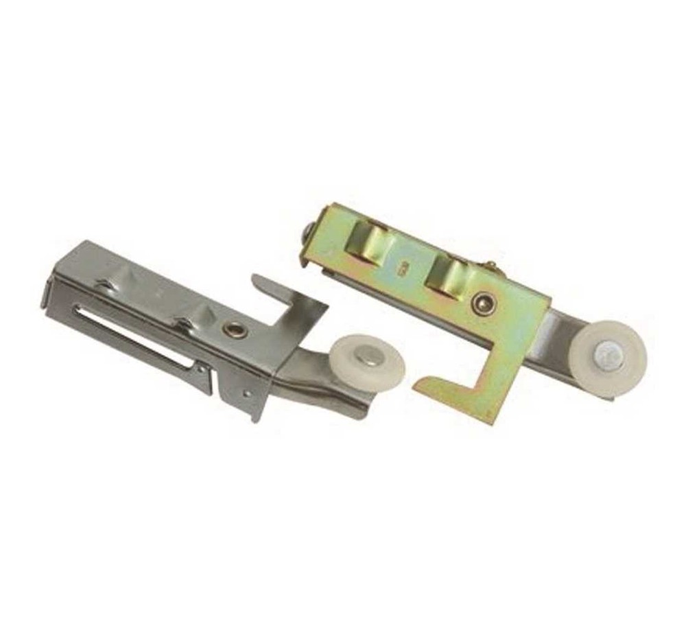 Brixwell 3-116A By-Pass Adjustable Top Roller Left And Right Pair Gray