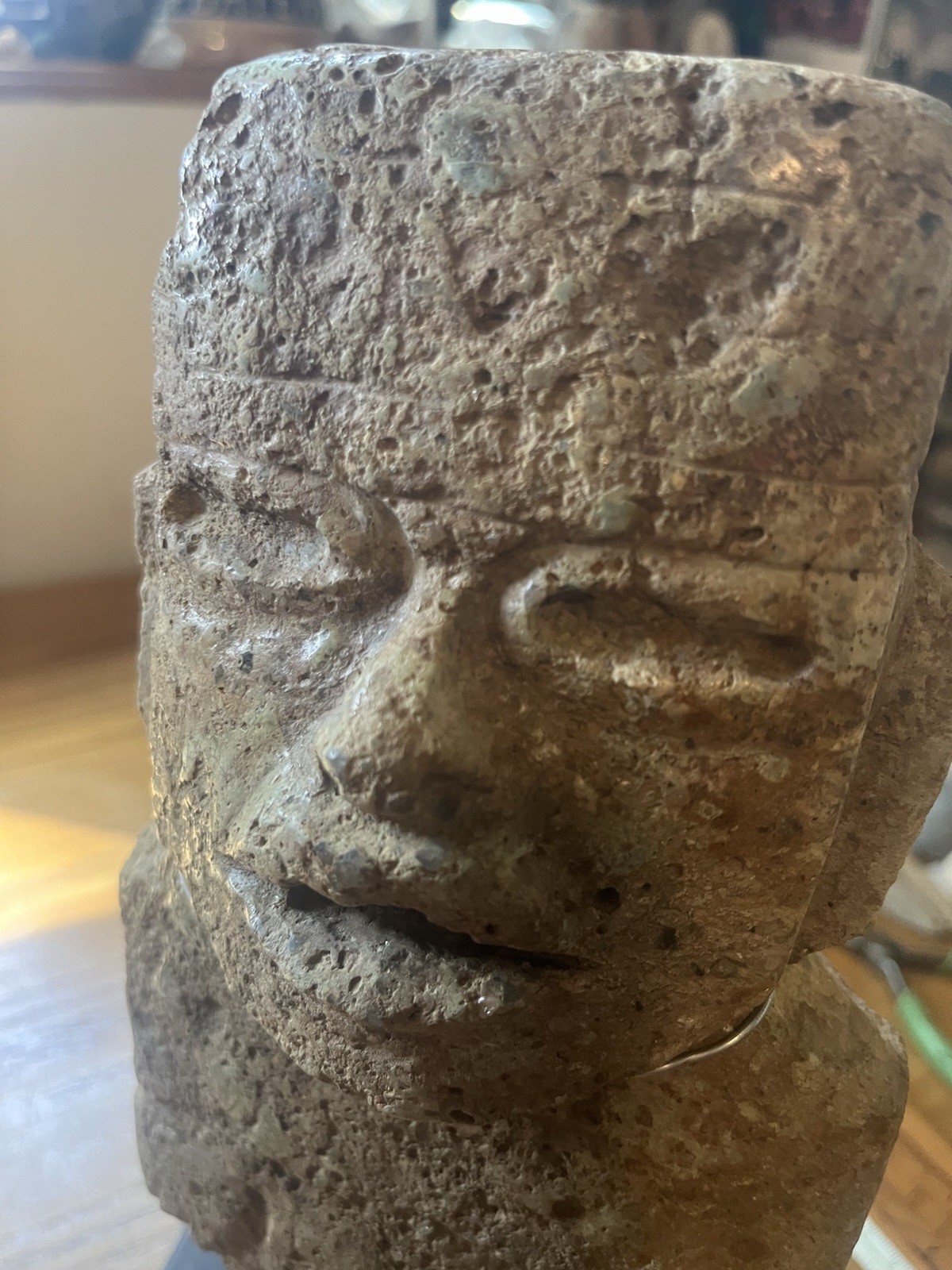 Massive Olmec 11” Stone Figure PreColumbian Ancient Artifact Teotihuacan Mayan