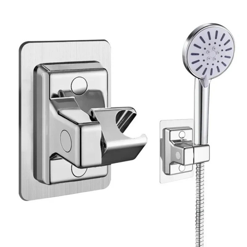 Adjustable Shower Head Holder Suction Cup Handheld Wall Mount Bracket Bathroom