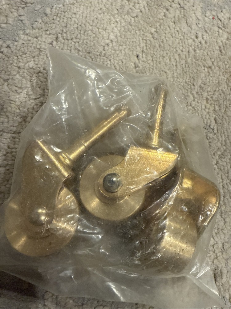 3 Piano Solid Brass  Wheels As Is Wheels Only