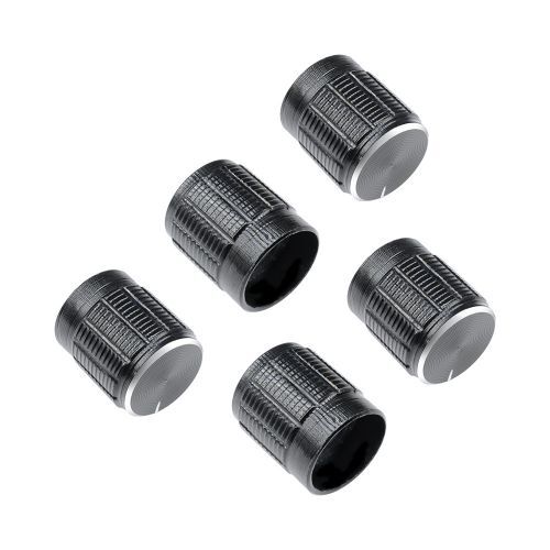 5PCS Useful Volume Control Rotary Knobs For 6mm Dia Knurled Shaft Potentiometer