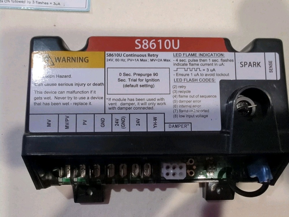 Compatable For Honeywell S8610U3009 Universal Intermittent Pilot Ignition Module