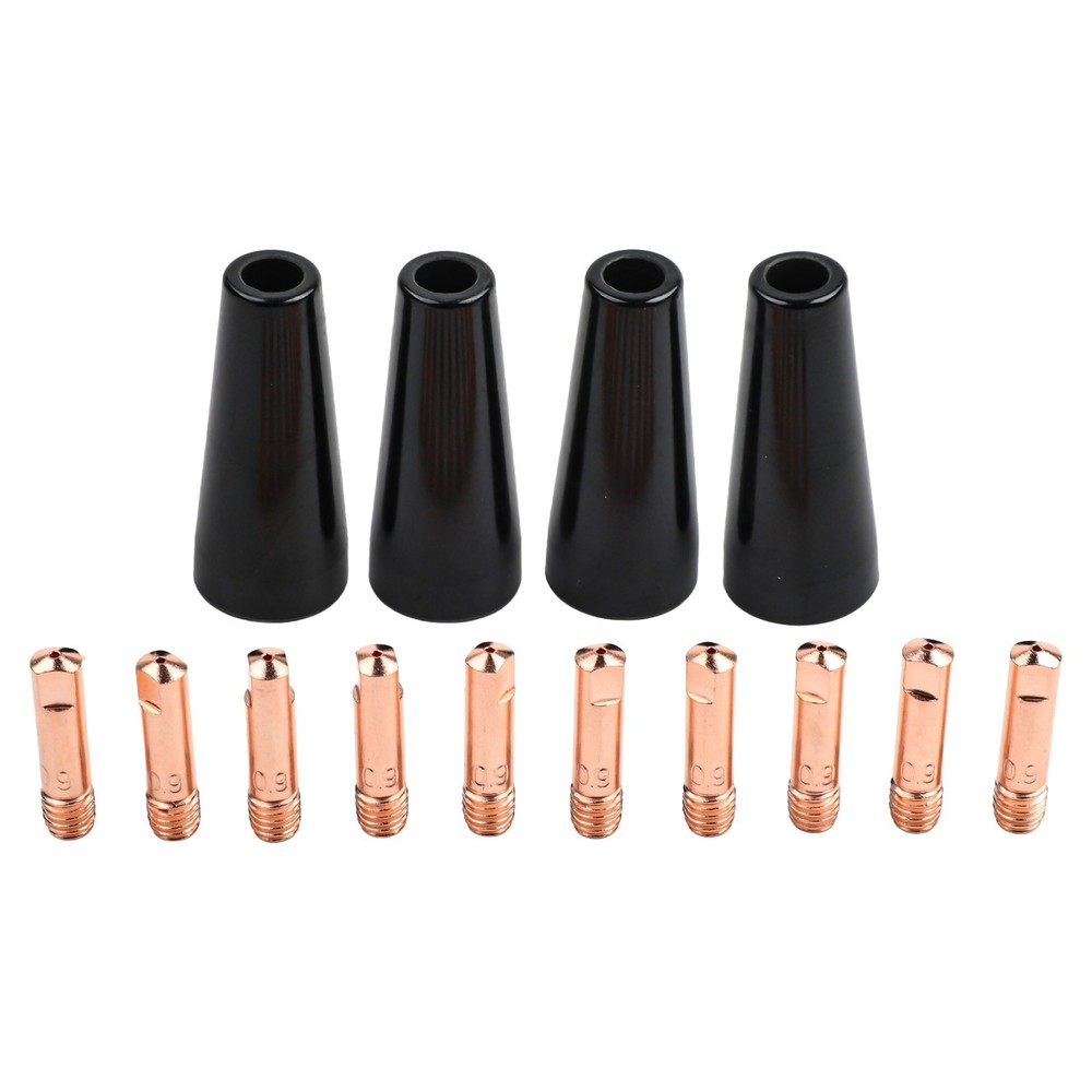 Welding Nozzle Tips Kit for MIG Machines with 10 Copper Conductive Tips
