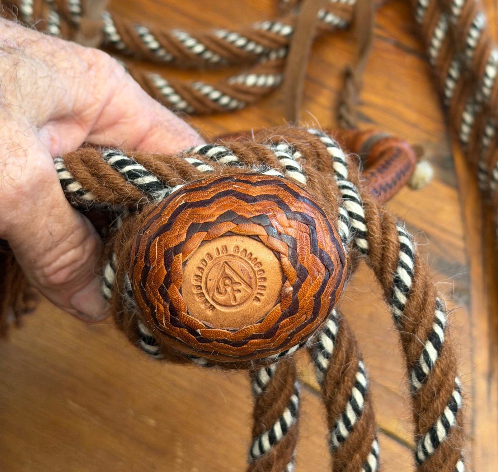 Cowboy Vaquero 5/8" Fancy KANGAROO HACKAMORE By Jimmy Flores Of California