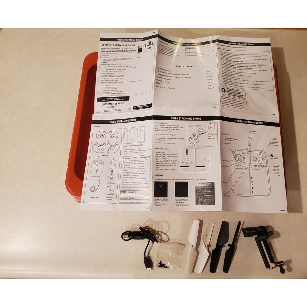 Sharper Image Drone Streaming Edition With Extra Blades