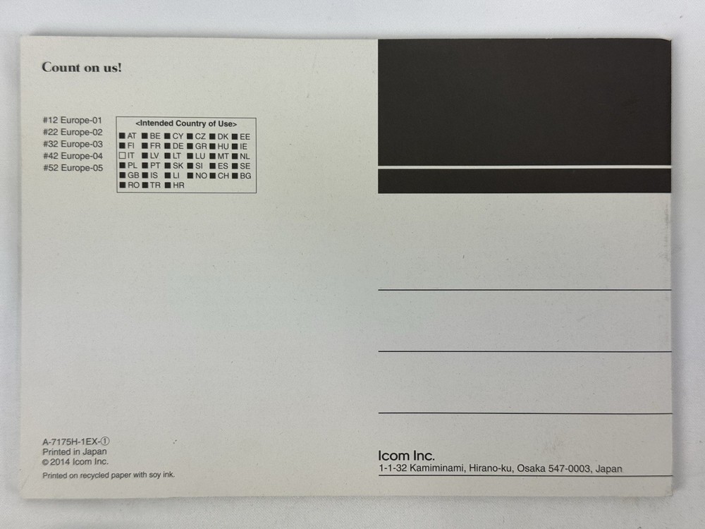 ICOM ID-51A ID51E Basic Instructions Manual