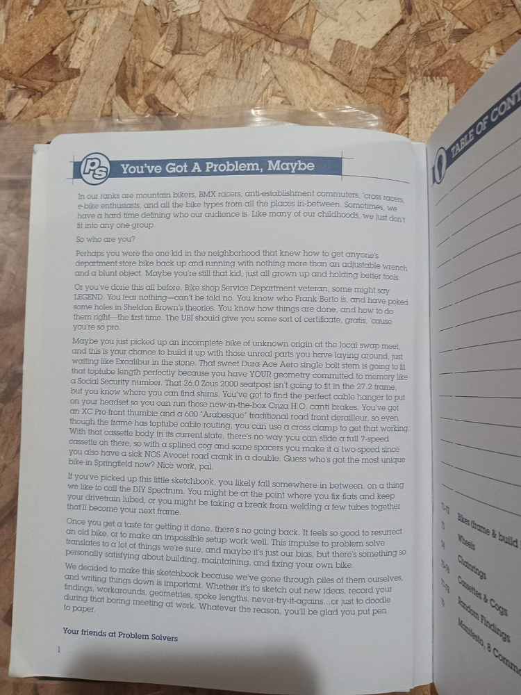 Problem Solvers Sketch Book and Bench Guide NOS