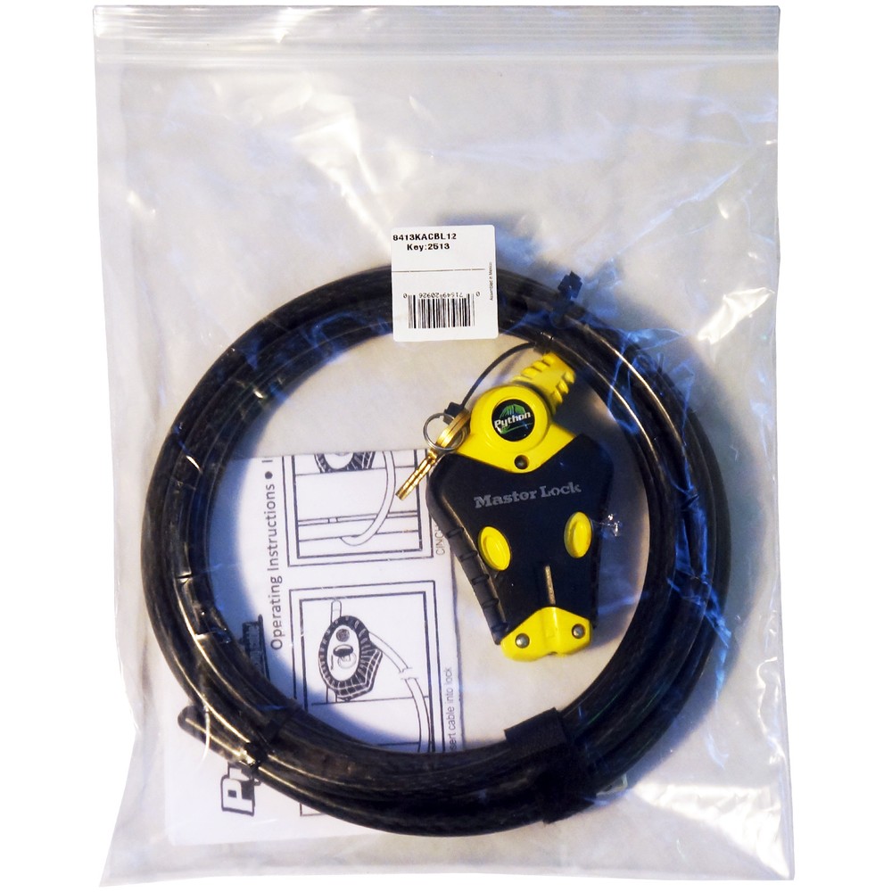 Master Lock - (1) Python Adjustable Cable Lock 12 ft Long - Model 8413KACBL-12