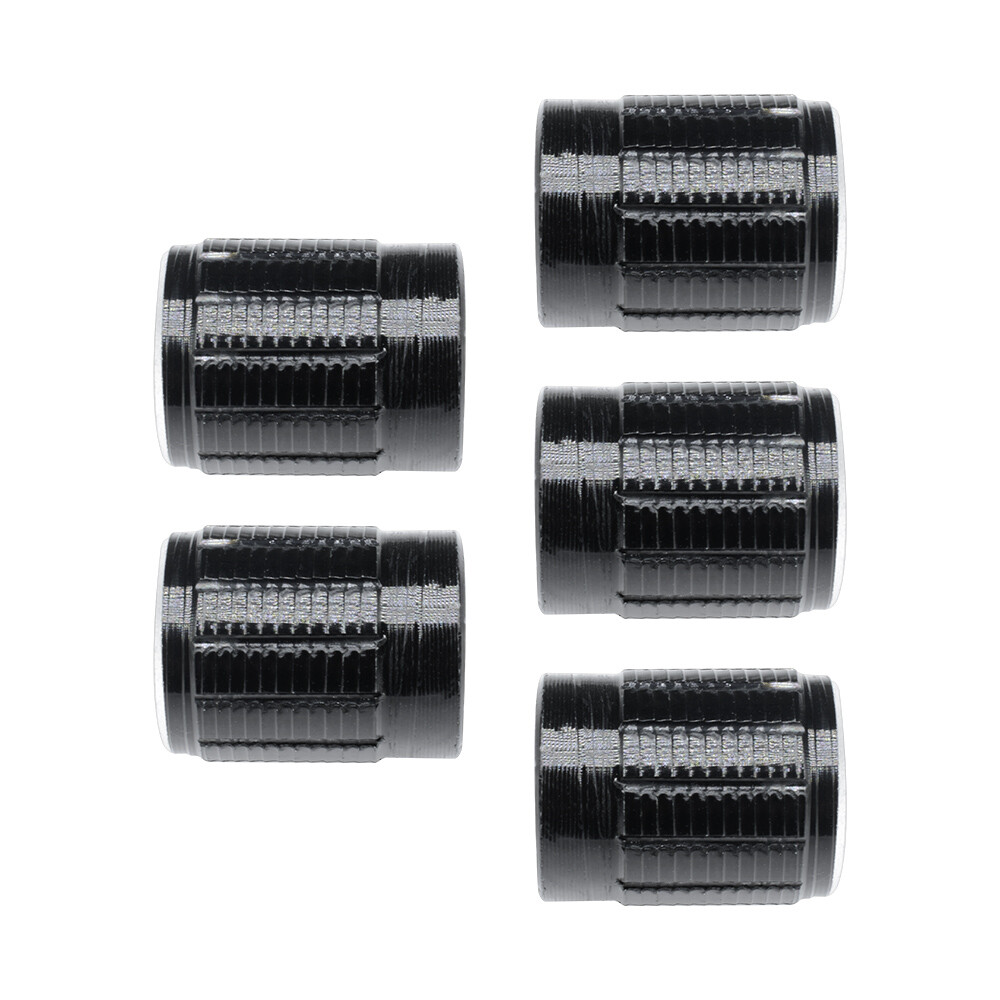 5PCS Useful Volume Control Rotary Knobs For 6mm Dia Knurled Shaft Potentiometer