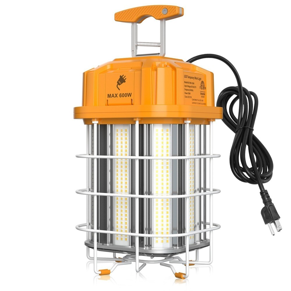 2X 150W LED Construction Light ETL Listed 11,600LM Linkable Temporary Work Light